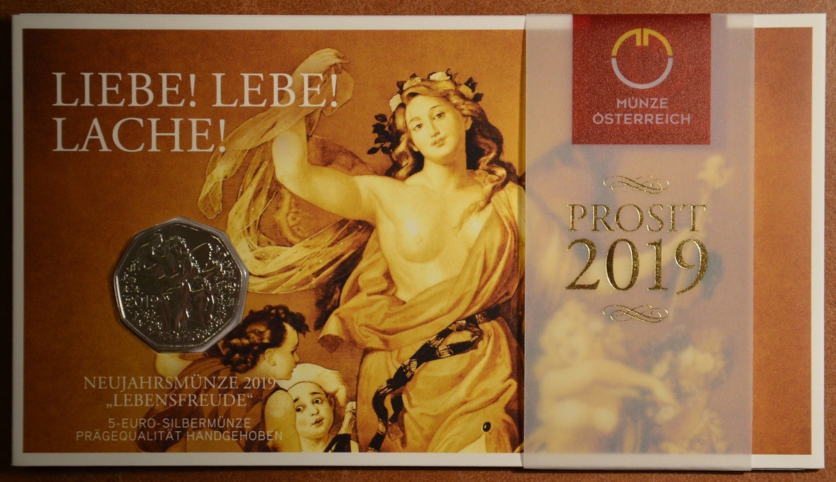 5 Euro Ausztria 2019 Újévi érme (BU)