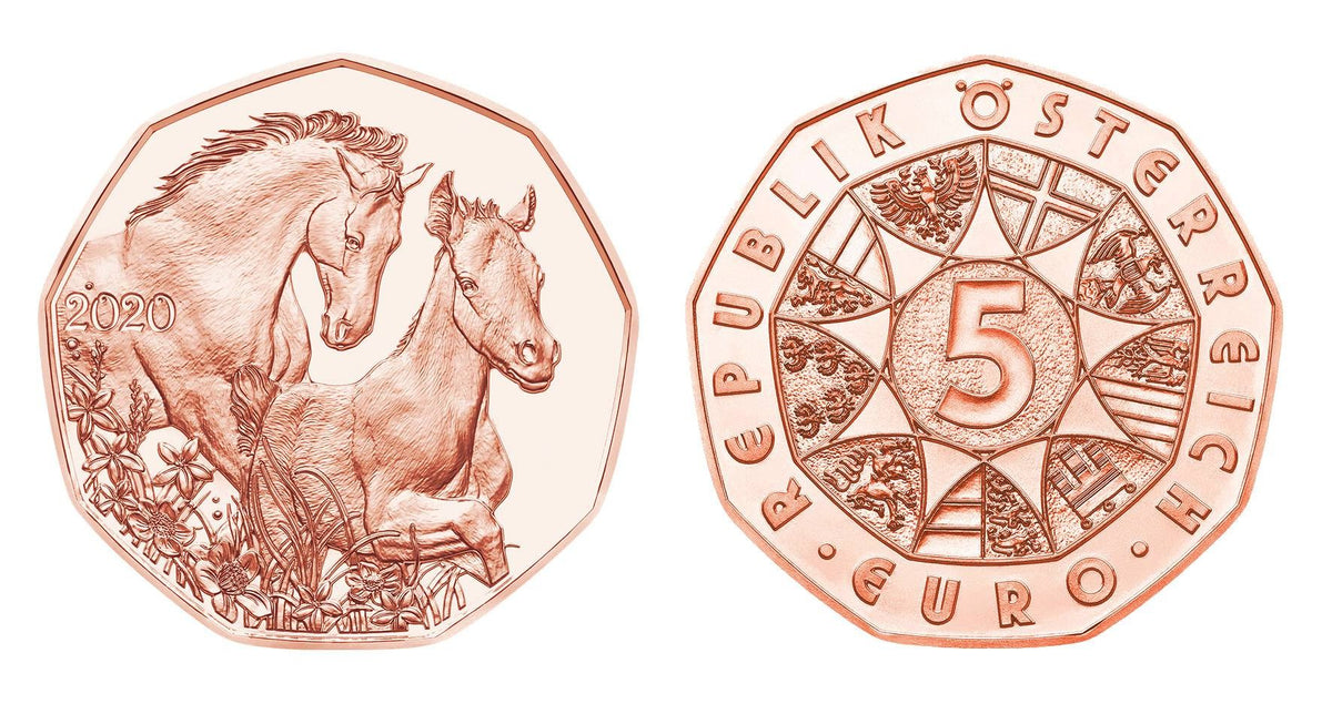 5 Euro Ausztria 2020 Életreszóló barátok (UNC)