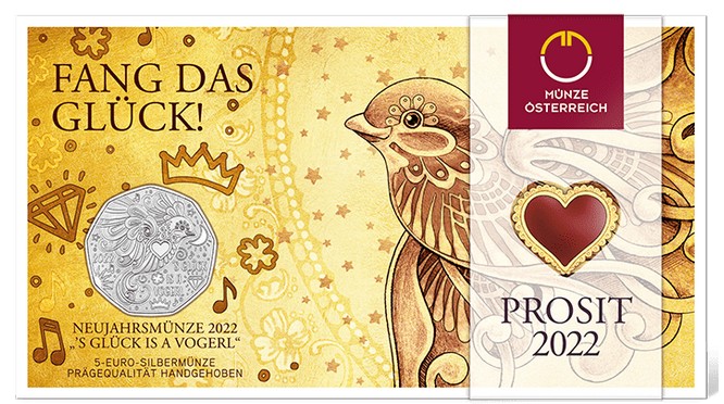 5 Euro Ausztria 2022 - Újévi érme (BU)