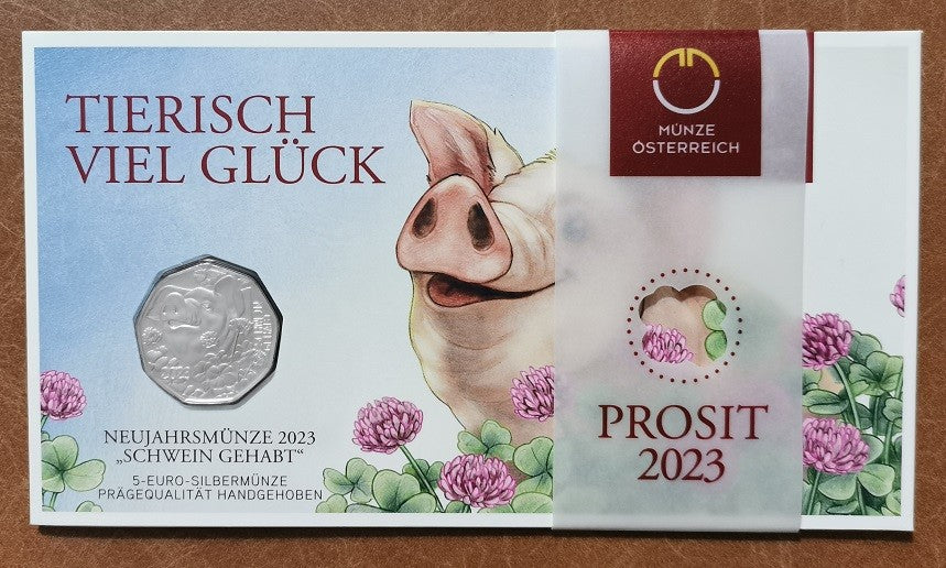 5 Euro Ausztria 2023 - A boldog malacka (BU)