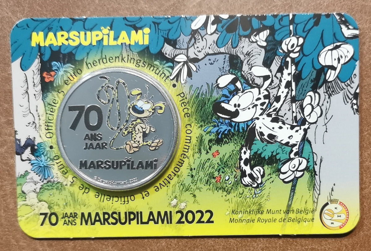 5 Euro Belgium 2022 Marsupilami color (BU kártya)