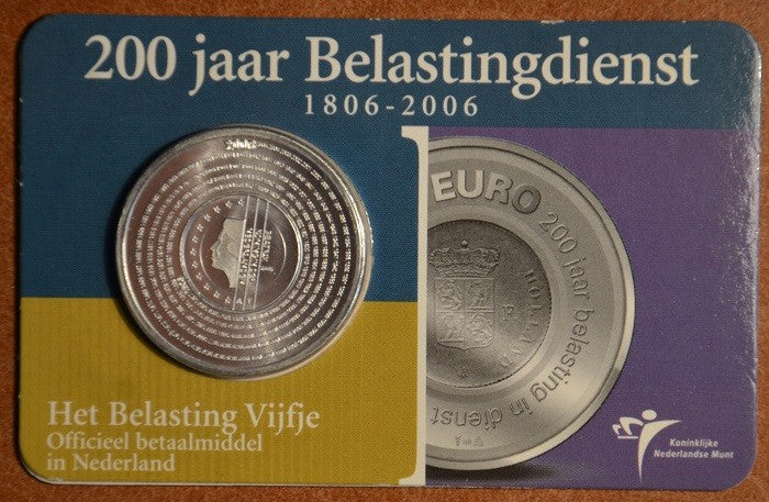 5 Euro Hollandia 2006 - Az adó 200 éve (BU kártya)