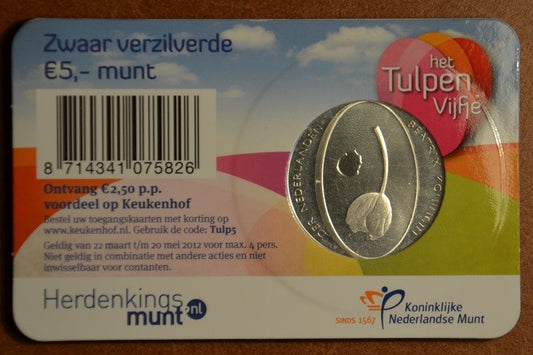 5 Euro Hollandia 2012 - Tulipán (BU kártya)