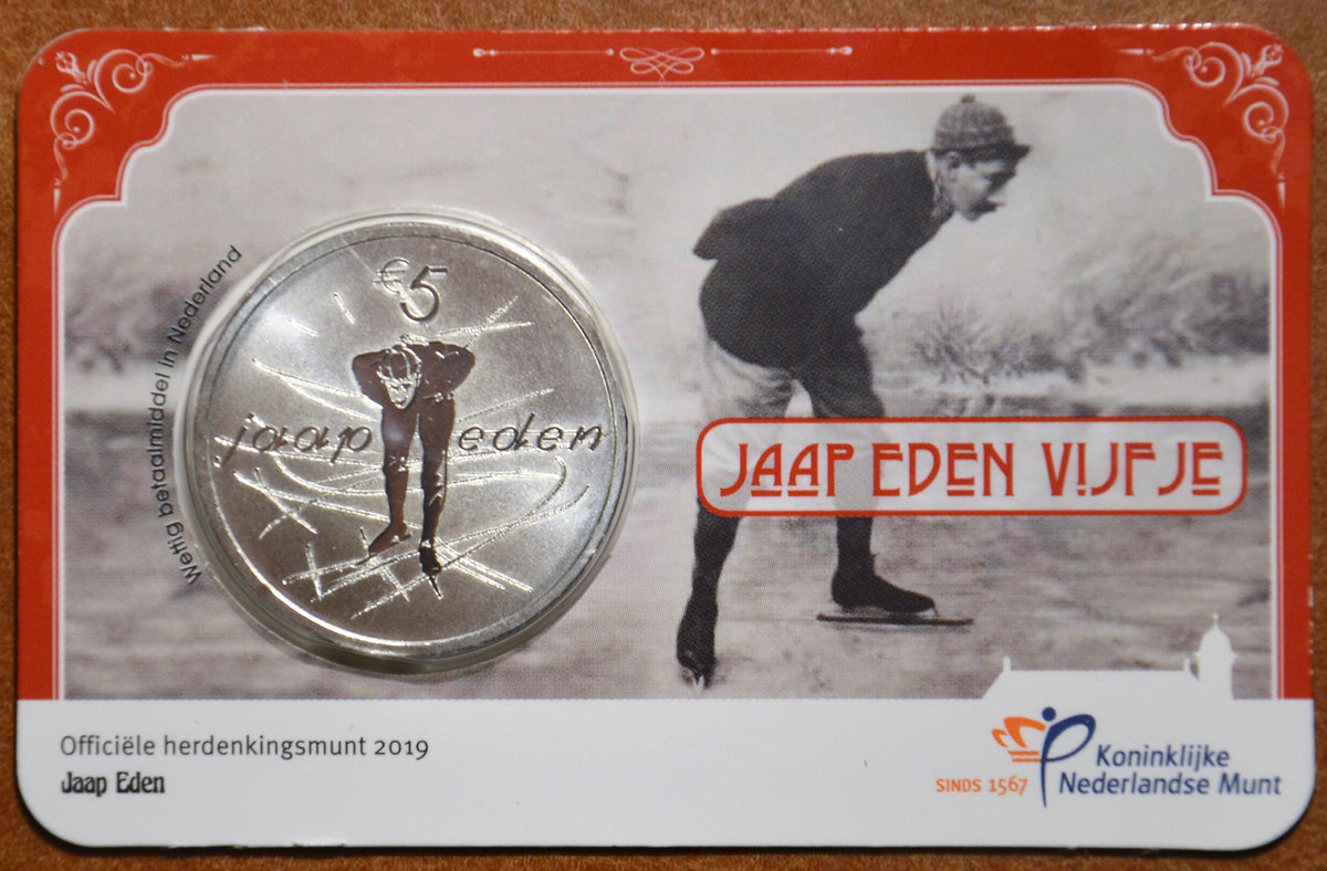 5 Euro Hollandia 2019 - Jaap Eden (UNC)