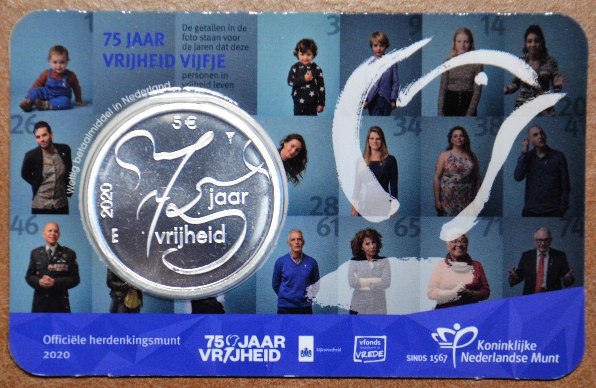 5 Euro Hollandia 2020 - A szabadságharc 75. évfordulója (UNC)