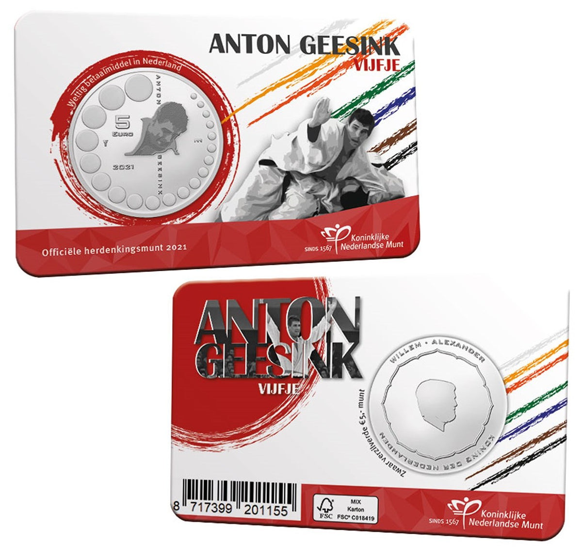 5 Euro Hollandia 2021 - Anton Geesink (UNC)