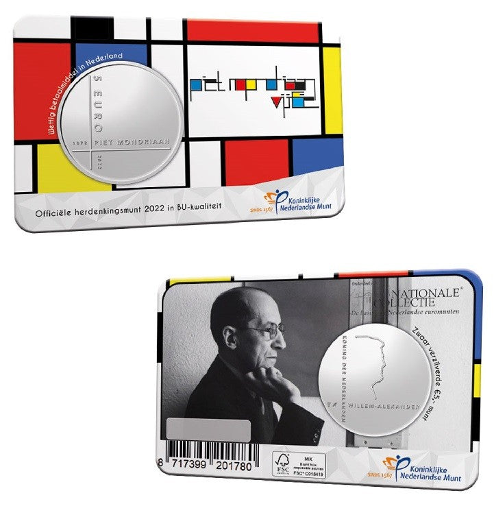 5 Euro Hollandia 2022 - Piet Mondriaan (UNC)