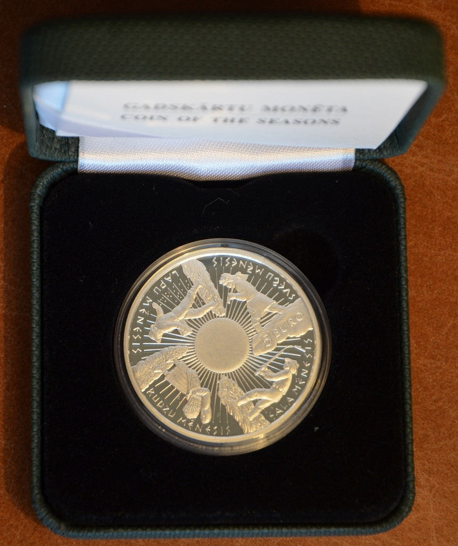 5 Euro Lettország 2014 - Évszakok érméje (Proof)
