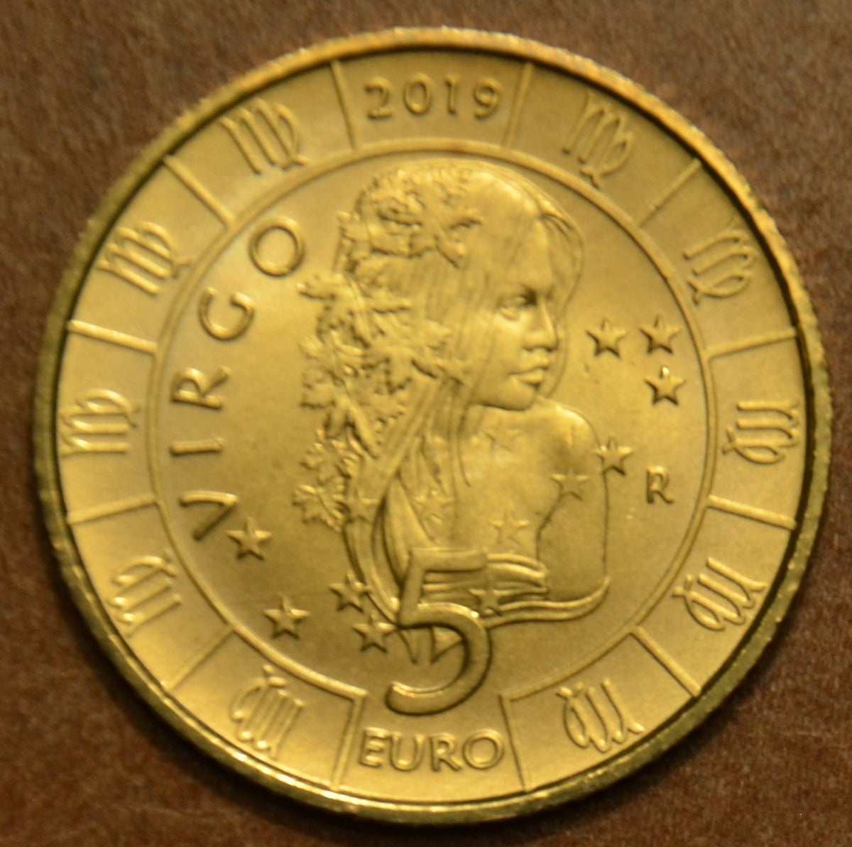 5 Euro San Marino 2019 Zodiac: Szűz (UNC)