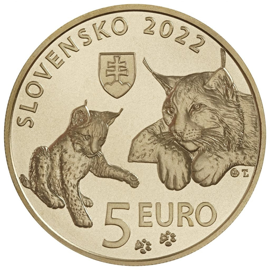 5 Euro Szlovákia 2022 - A hiúz (UNC)