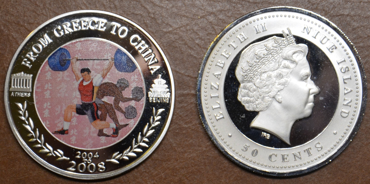 Niue 50 cent 2008 - Súlyemelés (Proof)