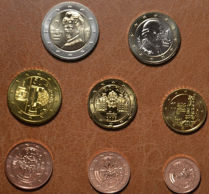 8 részes forgalmi sor Ausztria 2019 (UNC)