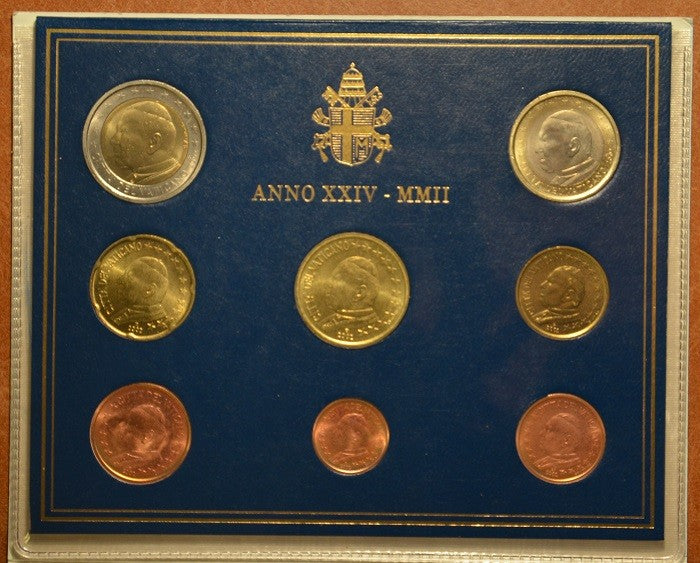 8 részes forgalmi sor Vatikán 2002 (BU)
