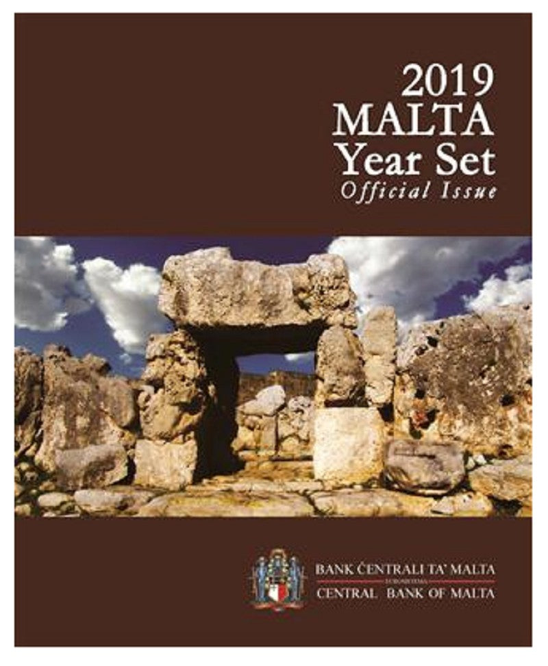 Málta 2019 - 9 részes forgalmi sor, az emlékérme "F" verjeggyel (BU)