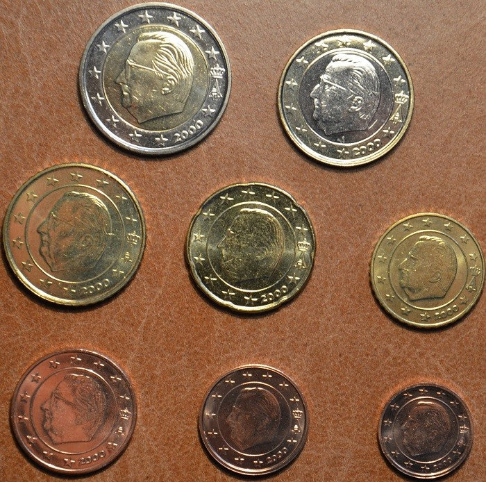 Belgium 2000 - 8 részes forgalmi sor (UNC)