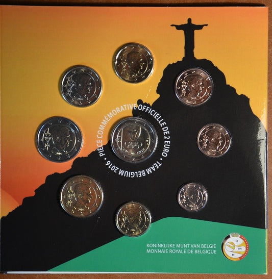 Belgium 2016 forgalmi sor + 2 Euro Rio (BU)