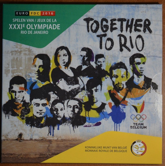 Belgium 2016 forgalmi sor + 2 Euro Rio (BU)