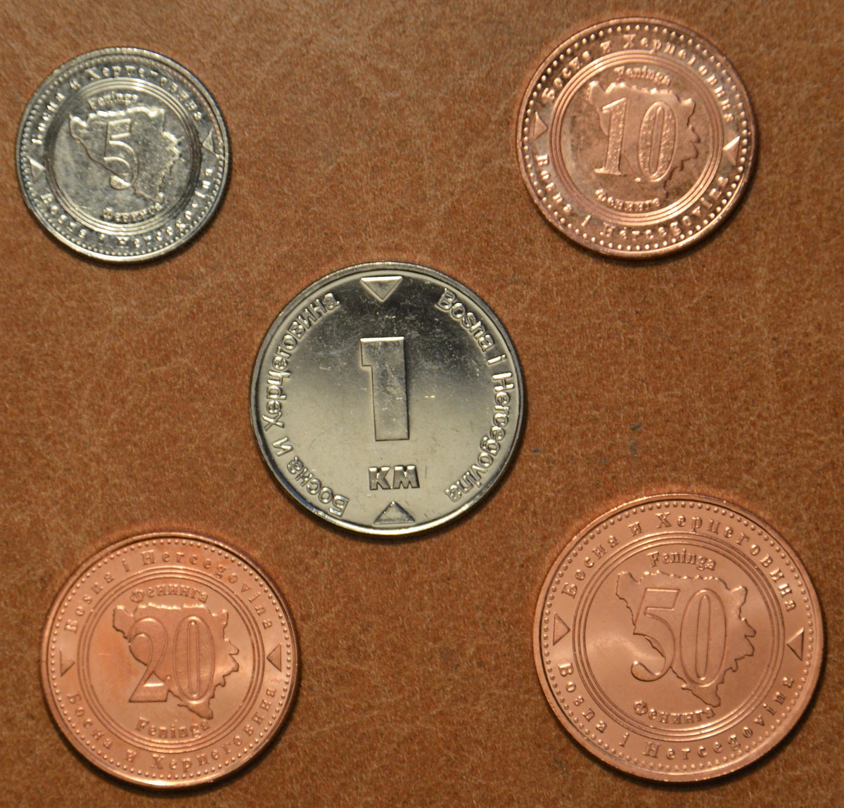 Bosznia Hercegovina 5 érme 2007-2013 (UNC)