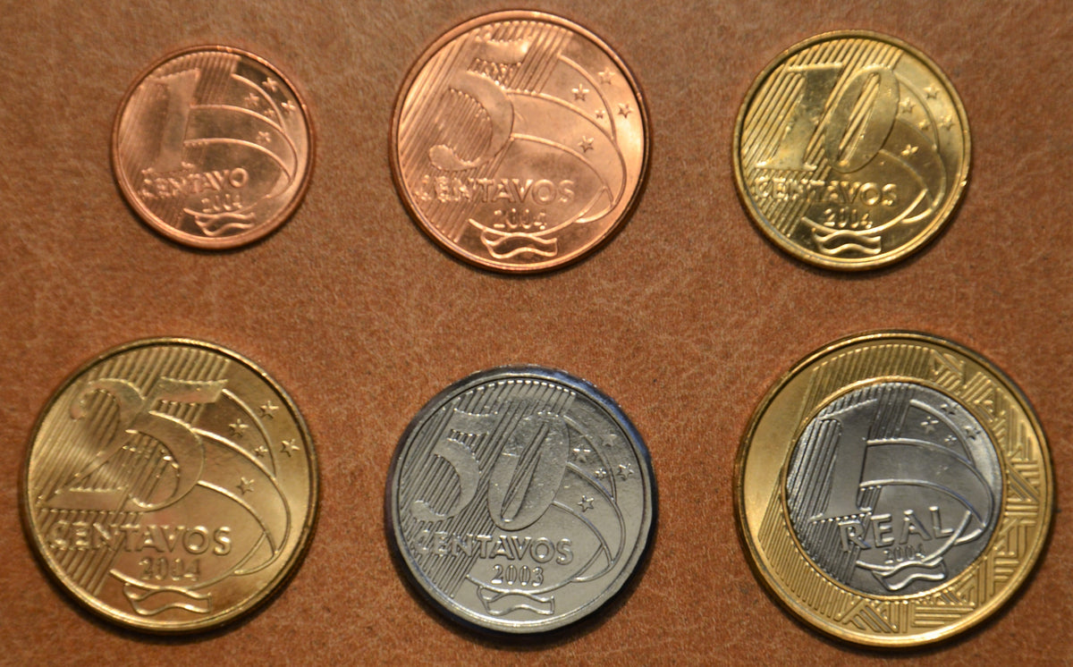 Brazília 6 érme 2003-2004 (UNC)