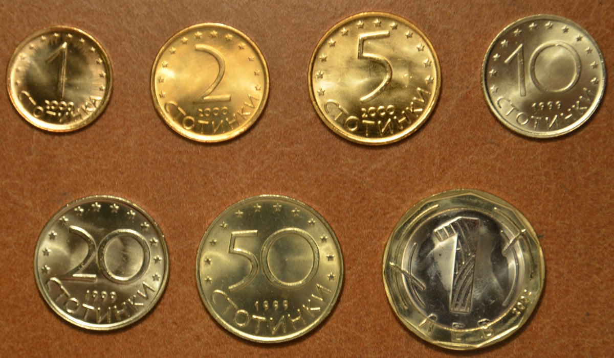 Bulgária 7 érme 1999-2002 (UNC)