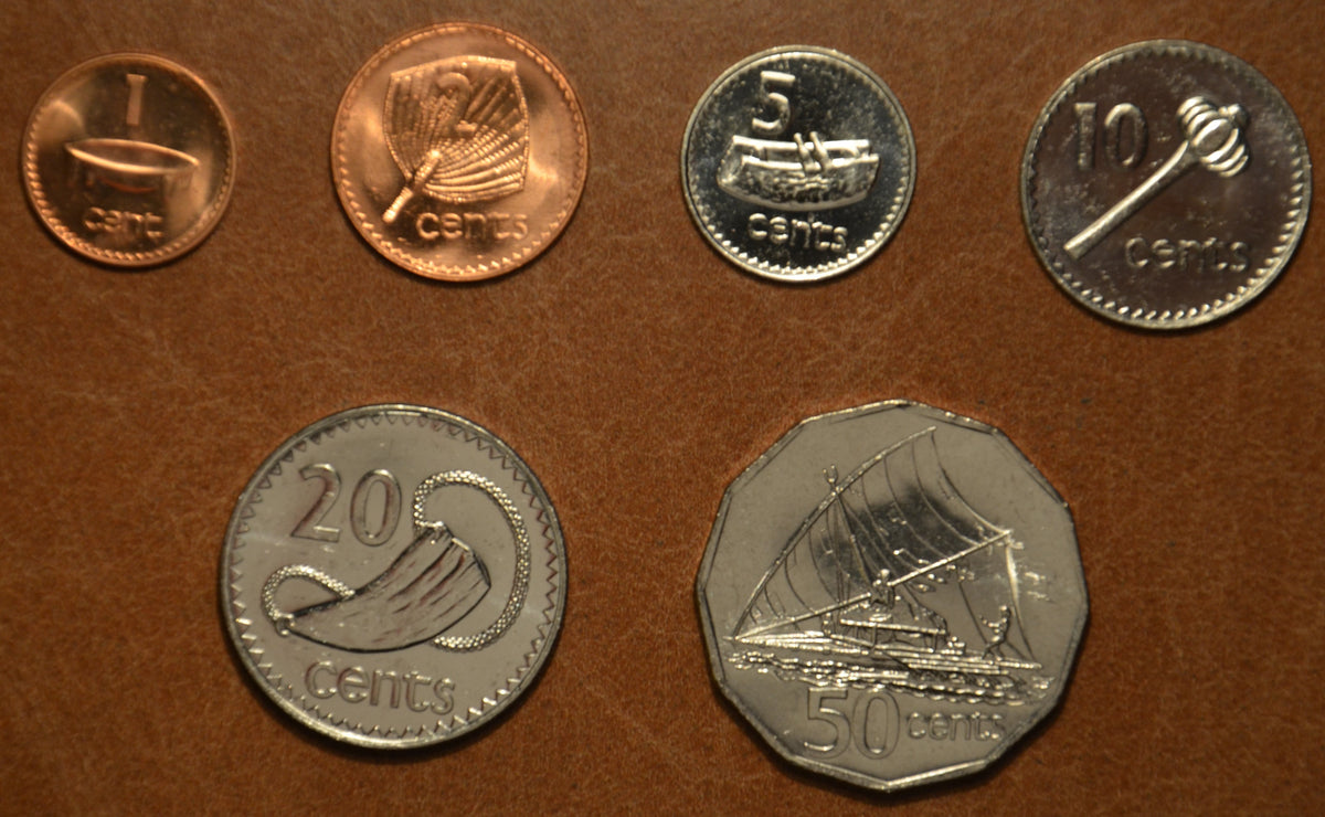 Fidzsi 6 érme 1990/1992 (UNC)