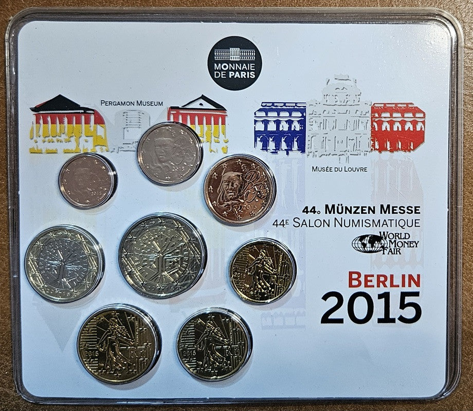 Franciaország 2015 Money fair- 8 részes forgalmi sor (BU)