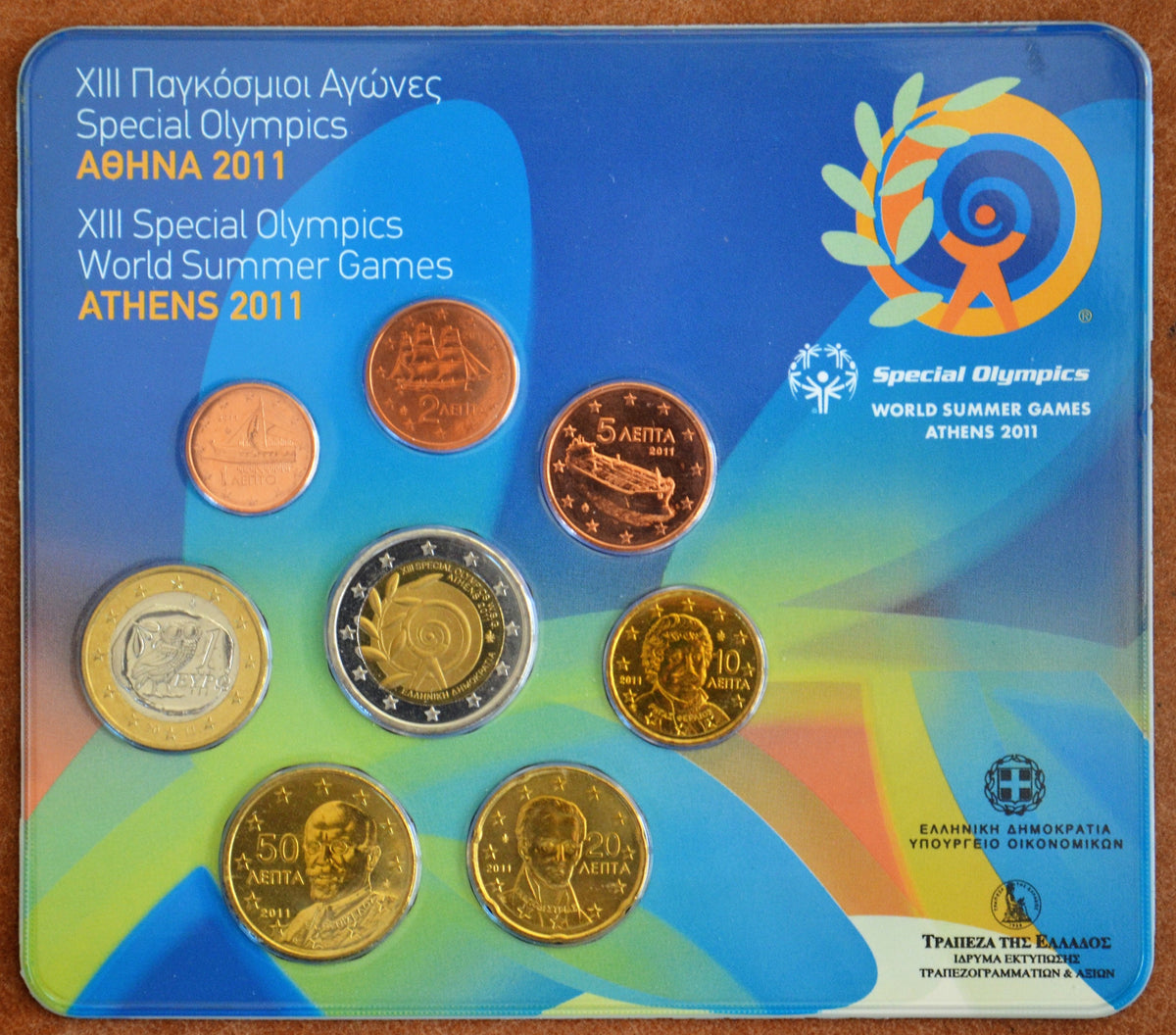 Görögország 2011 forgalmi sor 2 Euro emlékérmével (BU)