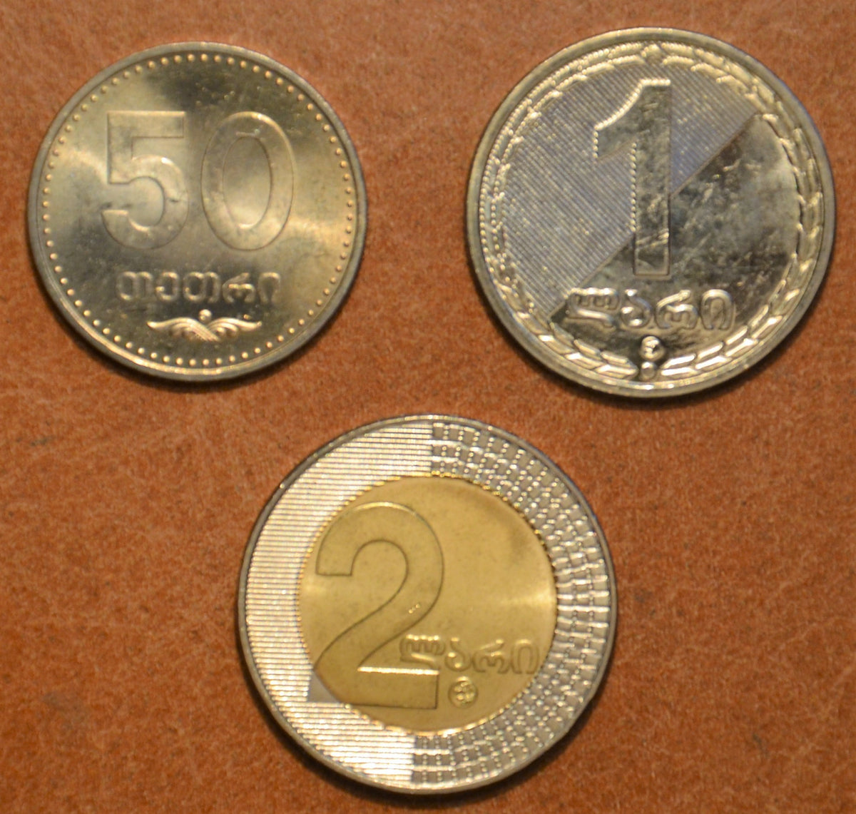 Grúzia 3 mince 2006 (UNC)