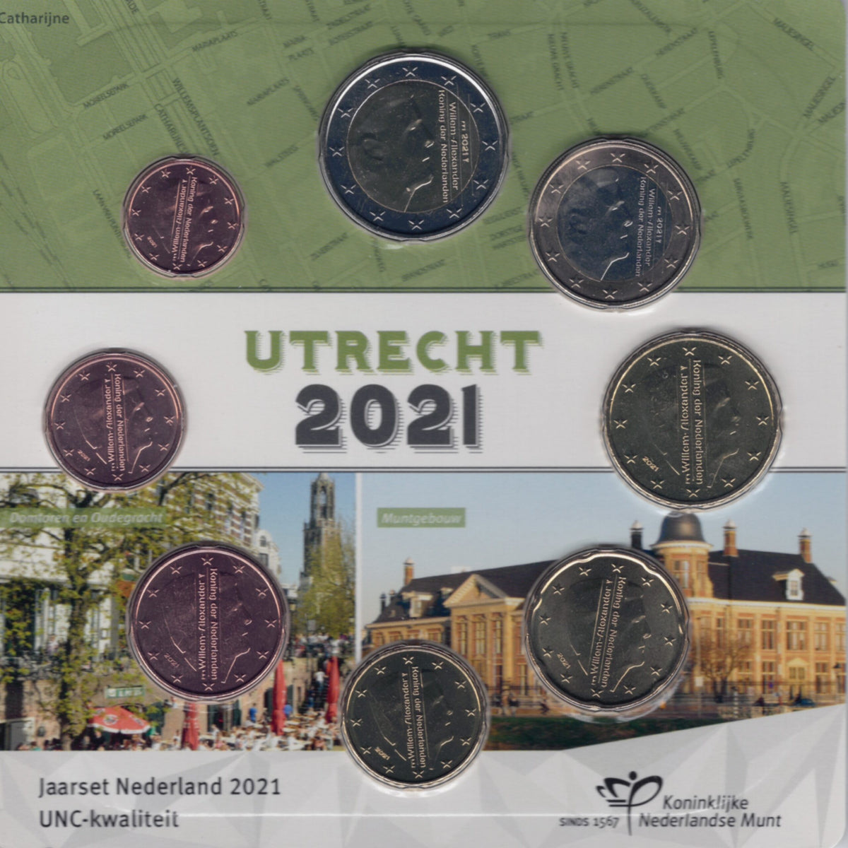 Hollandia 2021 - 8 részes forgalmi sor - Utrecht (UNC)