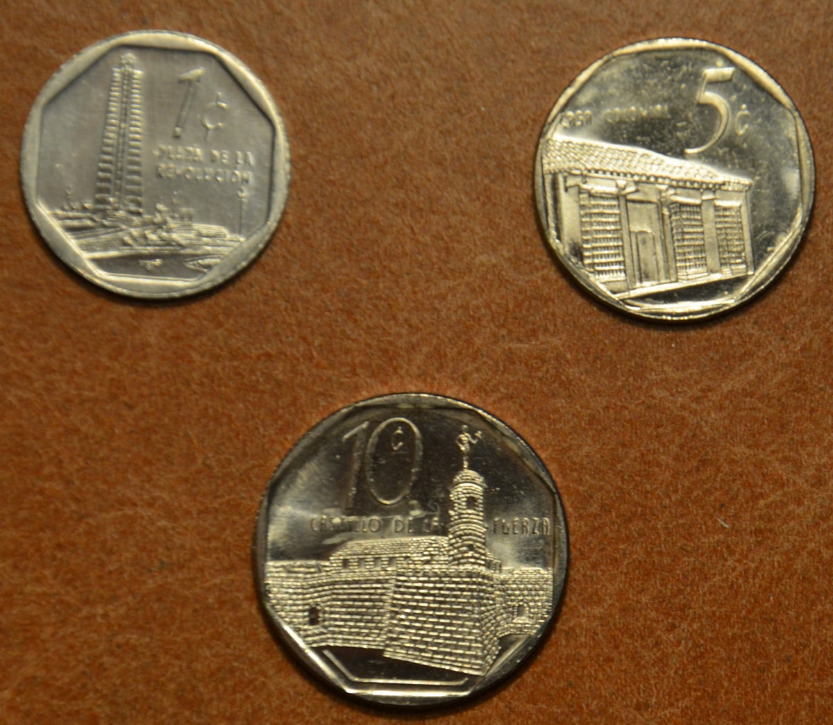 Kuba 3 érme 1999-2001 (UNC)
