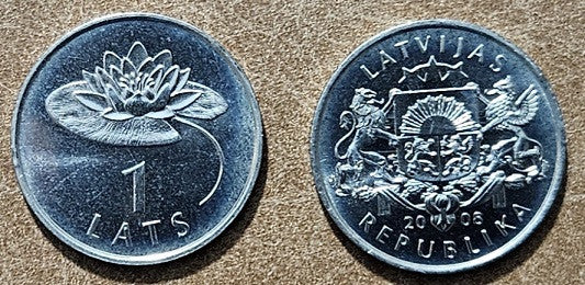 Lettország 1 Lats 2008 (UNC)