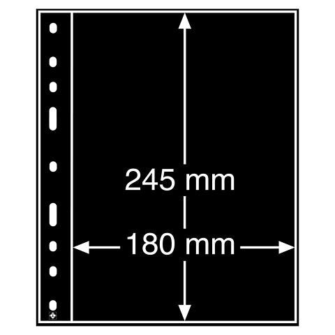 Leuchtturm OPTIMA lapok 180 x 245 mm fekete (10 db)