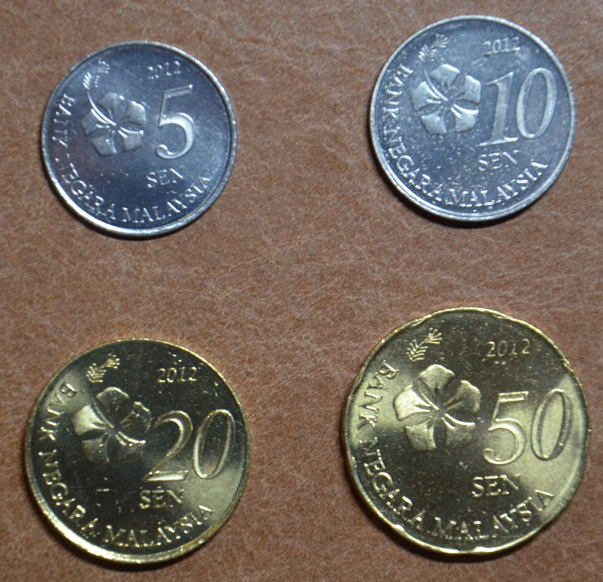 Malajzia 4 érme 2012 (UNC)