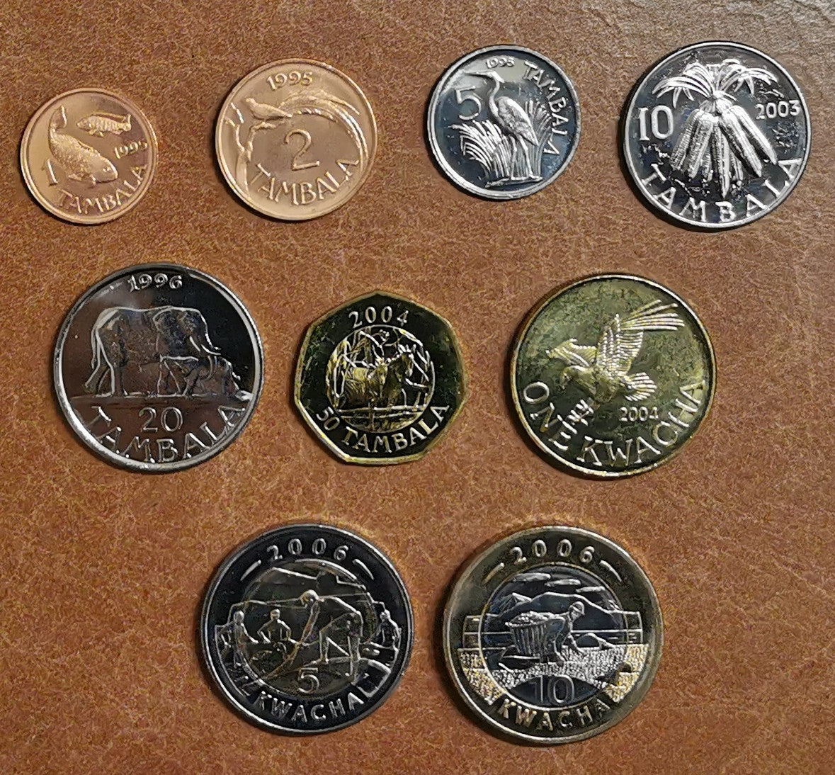 Malawi 9 érme 1995-2006 (UNC)