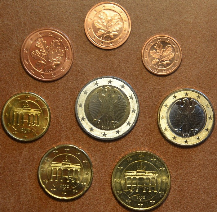Német 8 részes forgalmi sor 2002 "D" (UNC)