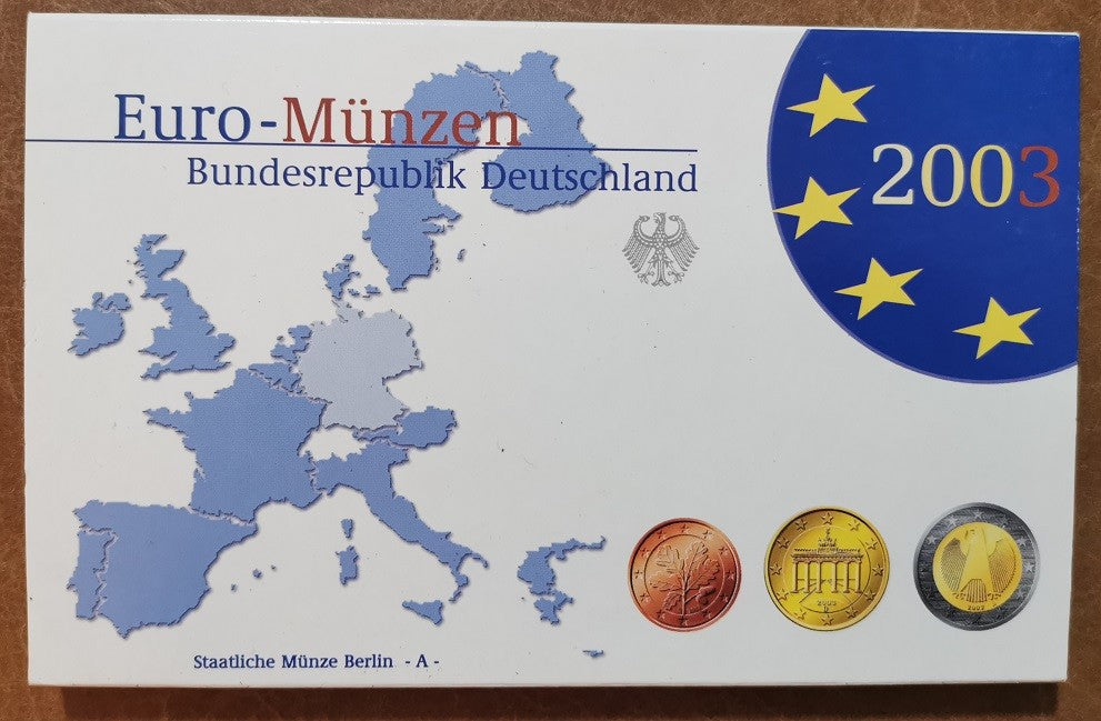 Németország 2003 "A" - 8 részes forgalmi sor (Proof)