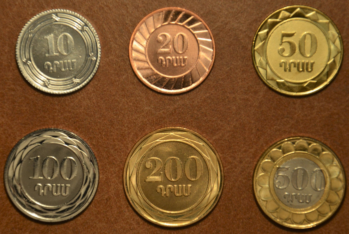 Örményország 6 érme 2003-2004 (UNC)