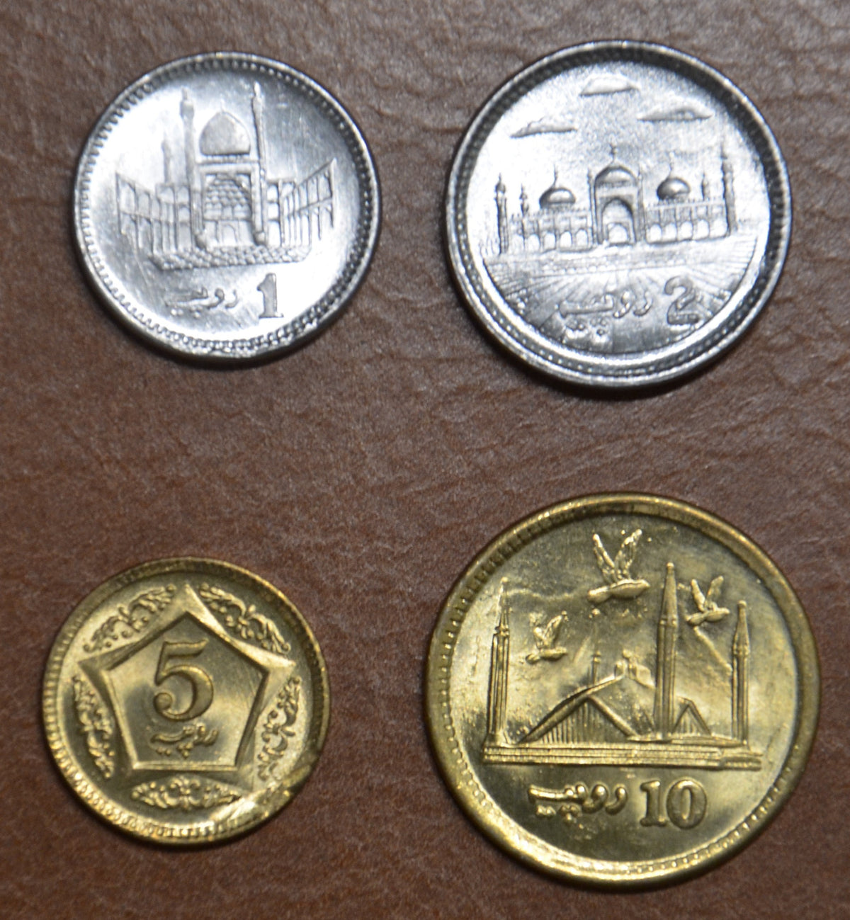 Pakisztán 4 érme 2007-2019 (UNC)