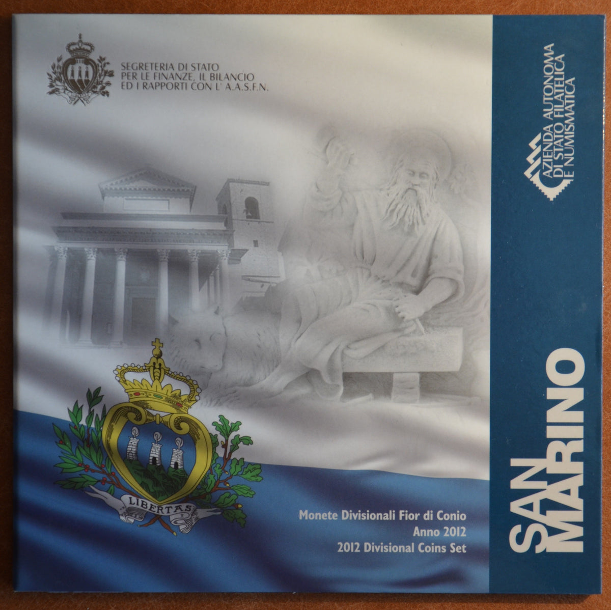 San Marino 2012 hivatalos 8 részes forgalmi sor (BU)