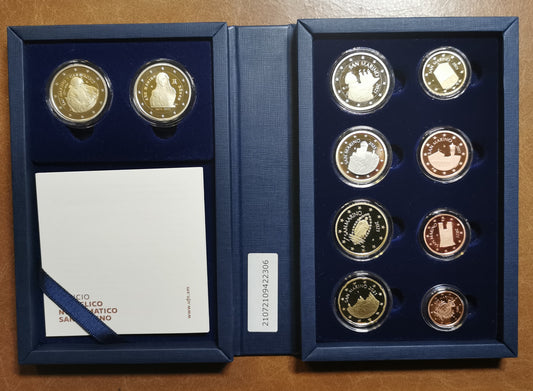 San Marino 2021 - 10 részes forgalmi sor (Proof)