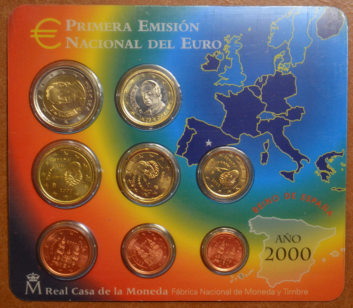 Spanyol 8 részes forgalmi sor 2000 (BU)