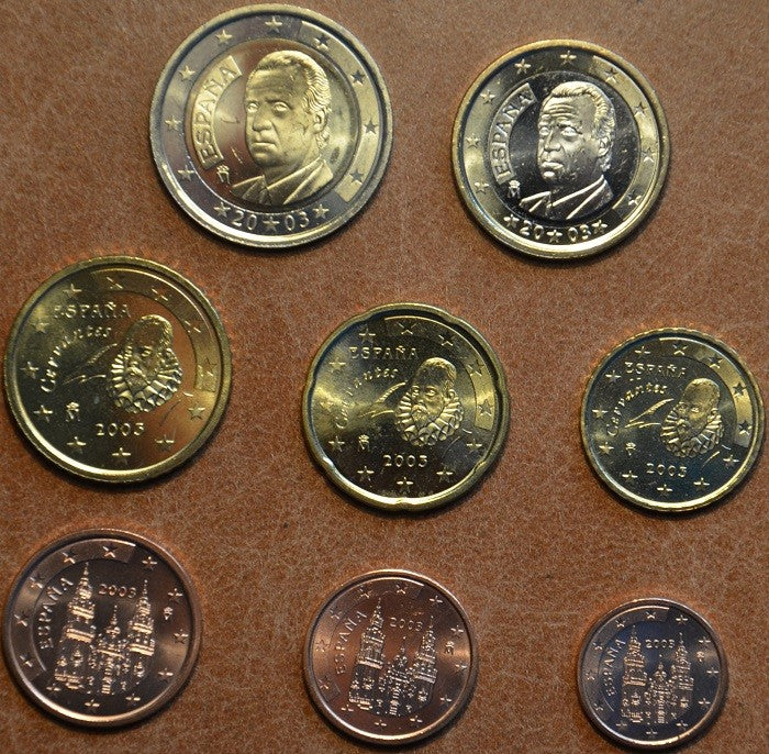 Spanyol 8 részes forgalmi sor 2003 (UNC)