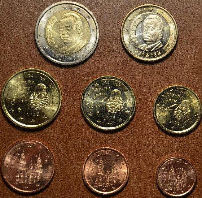 Spanyol 8 részes forgalmi sor 2006 (UNC)