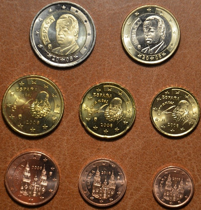 Spanyol 8 részes forgalmi sor 2008 (UNC)