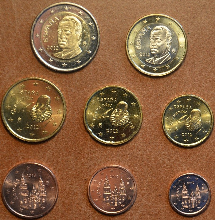 Spanyol 8 részes forgalmi sor 2012 (UNC)