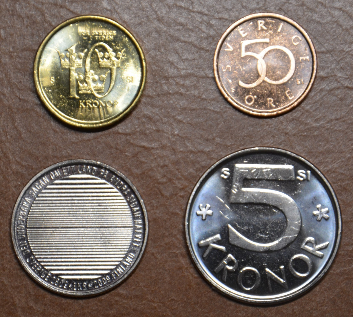Svédország 4 érme 1992-2009 (UNC)