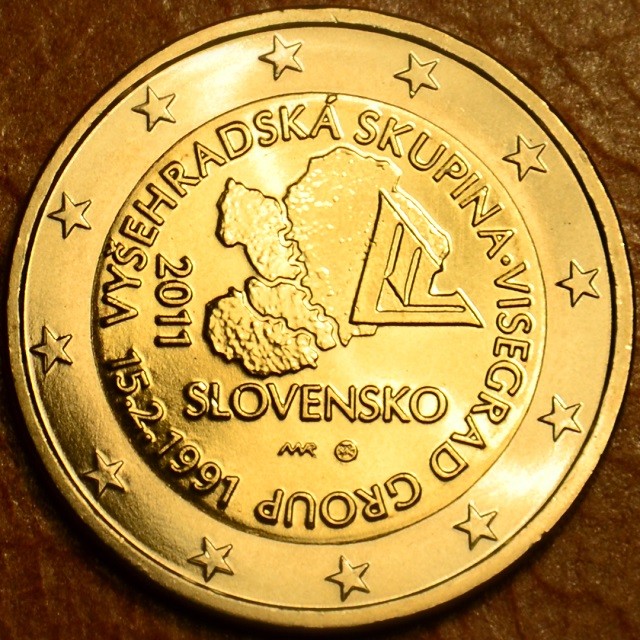 2 Euro Szlovákia 2011 - A Visegrádi szerzõdés 20. évfordulója (UNC)