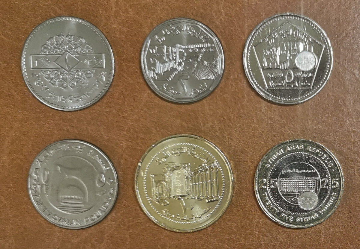 Szíria 6 érme 1996-2018 (UNC)
