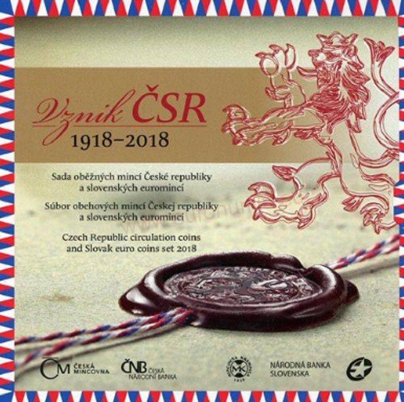 Szlovák - cseh forgalmi sor 2018 - A Csehszlovák Köztársaság 100. évfordulója (BU)