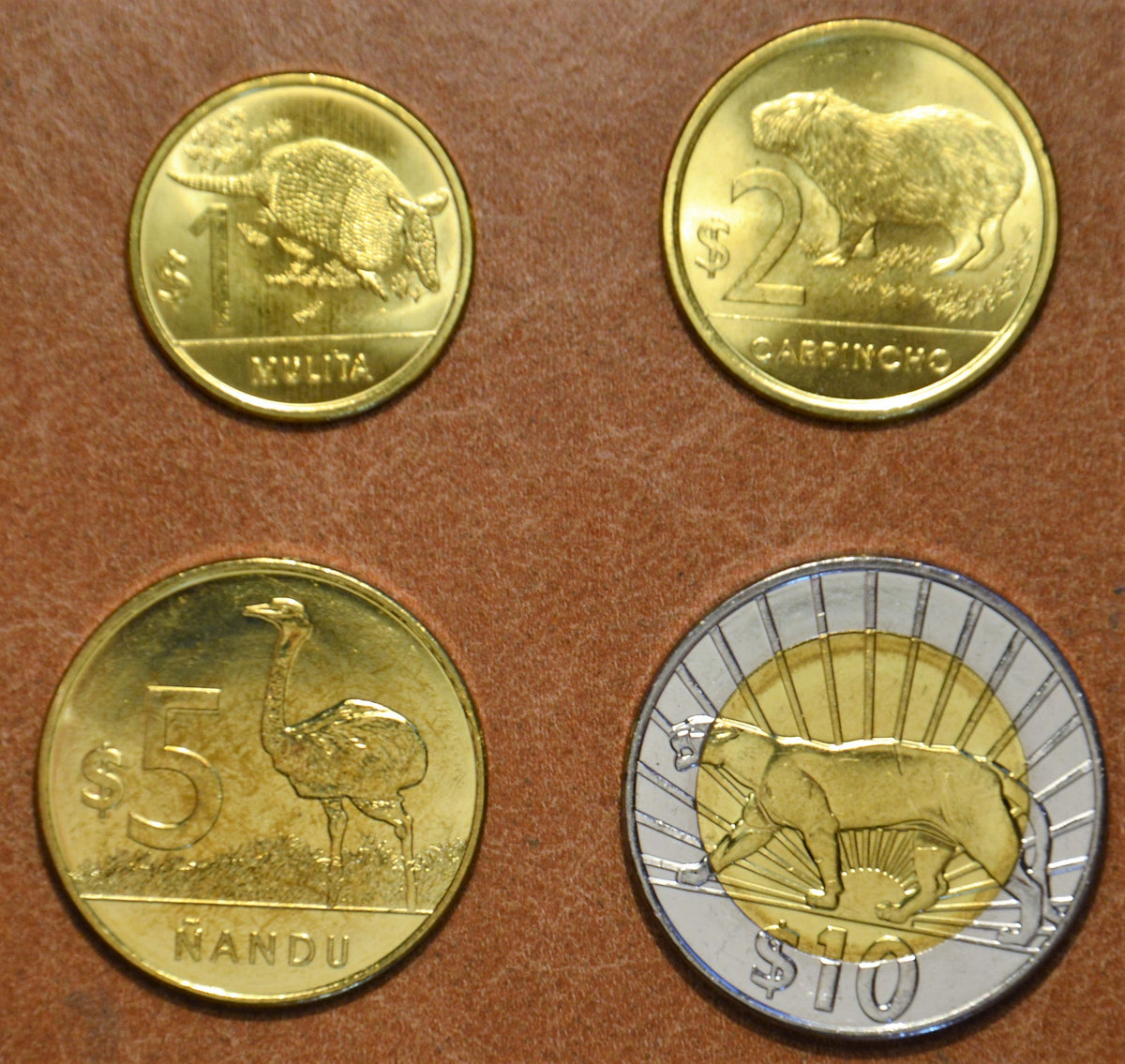 Uruguay 4 érme 2011 (UNC)